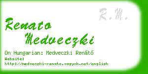 renato medveczki business card